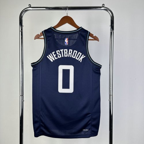 Maillot 0 Westbrook Los Angeles Clippers 2023-24 City Bleu Marine