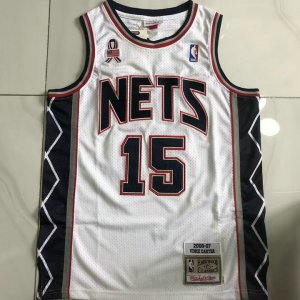 Maillot 15 Carter New Jersey Nets 2006-07 Blanc