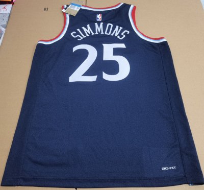 Maillot 25 Ben Simmons Clippers 2024-25 Marine