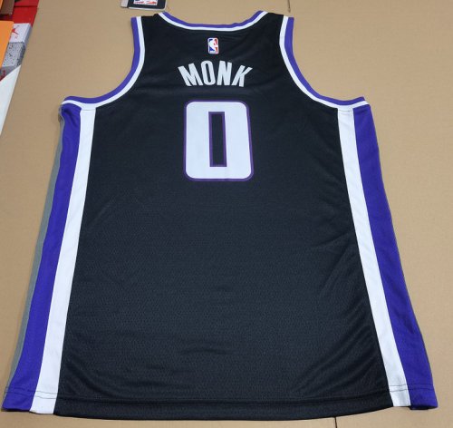 Maillot de Basket 0 Monk Sacramento Kings Noir