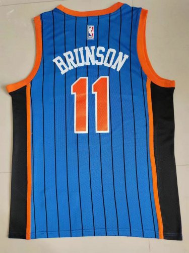 Maillot de Basket 11 Brunson Knicks 23-24 City Edition Bleu