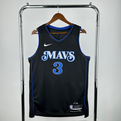 Maillot de Basket 3 Davis Dallas Mavericks 2024 City Edition Noir