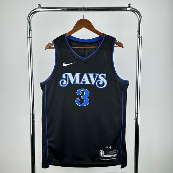 Maillot de Basket 3 Davis Dallas Mavericks 2024 City Edition Noir - Cliquez sur l'image pour la fermer