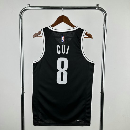 Maillot de Basket 8 CUI Brooklyn Nets Noir - Cliquez sur l'image pour la fermer