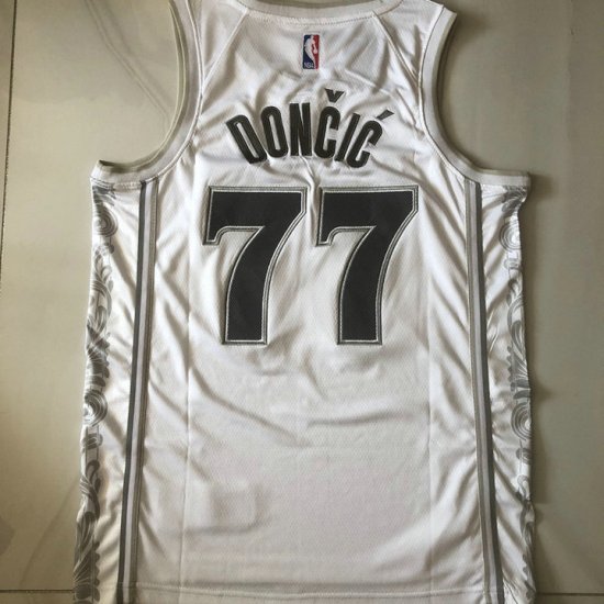 Maillot 77 Luka Doncic Dallas Mavericks 2024-25 City Edition Blanc