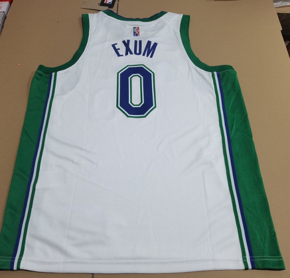 Maillot Basket 0 EXUM Dallas Mavericks 2021-22 City Edition Blanc - Cliquez sur l'image pour la fermer