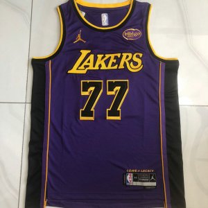 Maillot NBA 77 Doncic Los Angeles Lakers Violet