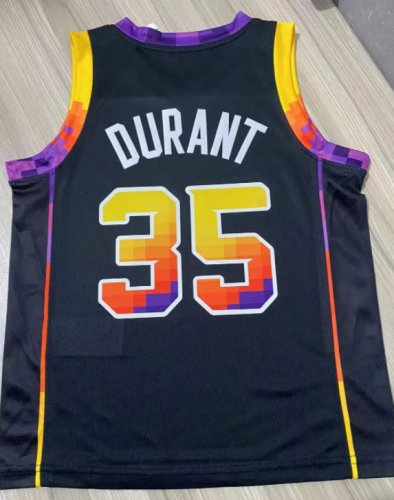 Maillot Phoenix Suns 35 Durant Enfant Statement Edition Noir