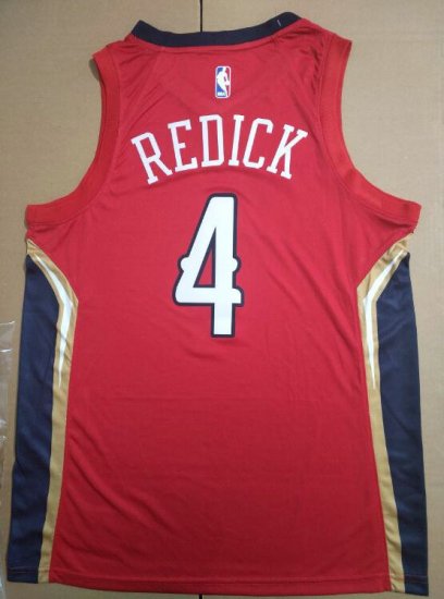 Maillot de Basket 4 Redick Pelicans Rouge