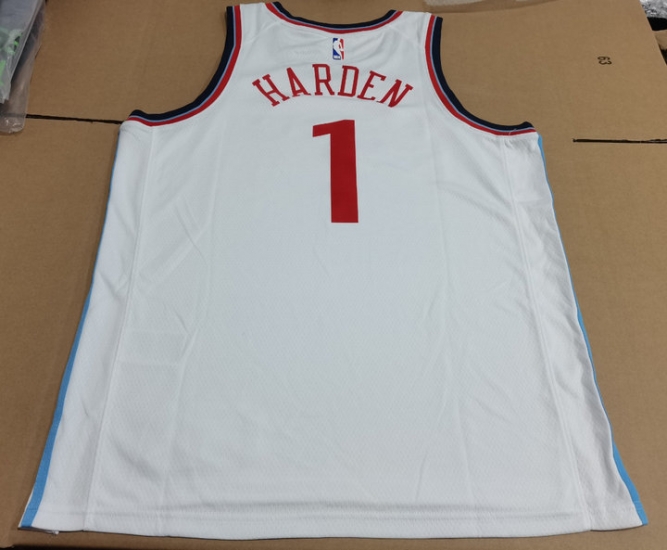 Maillot 1 Harden Clippers 2024-25 Blanc - Cliquez sur l'image pour la fermer