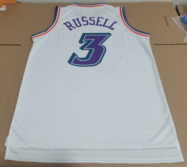 Maillot Basket 3 Russell Utah Jazz Throwback Blanc - Cliquez sur l'image pour la fermer