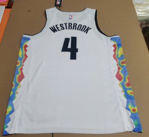 Maillot Basket 4 Westbrook Nuggets 2024-25 City Edition Blanc