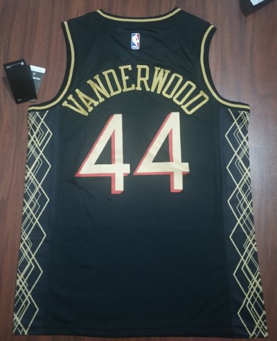 Maillot Basket 44 Vanderwood Bulls Noir Motor City Edition