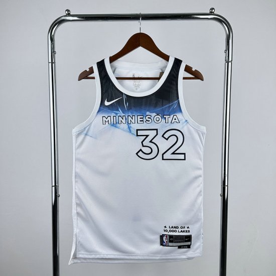 Maillot Minnesota Timberwolves 32 Towns 2024-25 City Edition Blanc - Cliquez sur l'image pour la fermer