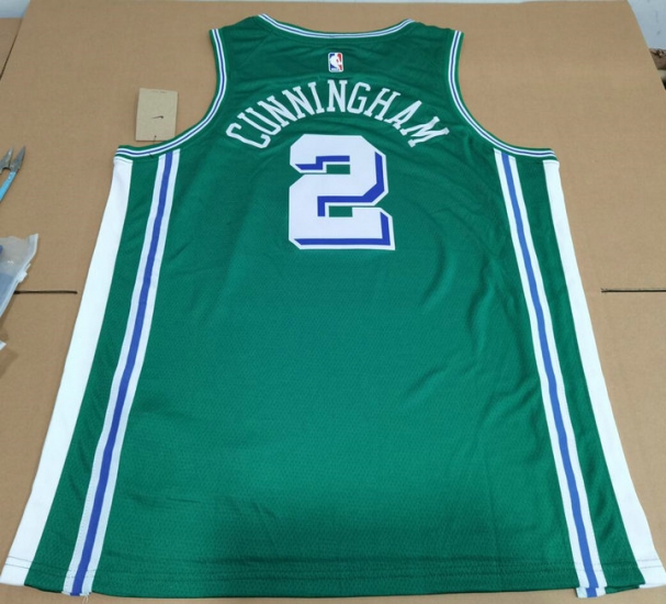 Maillot de Basket 2 Cunningham Pistons 2023 City Edition Vert - Cliquez sur l'image pour la fermer