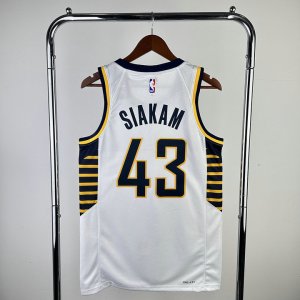 Maillot de Basket 43 Siakam Indiana Pacers Blanc