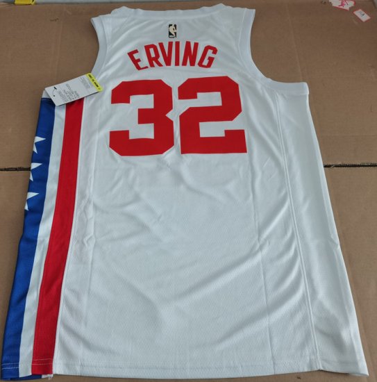 Maillot de Basket Brooklyn Nets 32 Erving Vintage Blanc