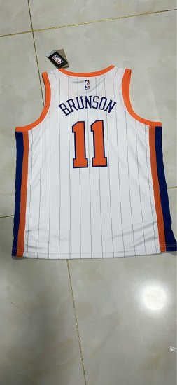 Maillot de Basket New York Knicks 2025 Brunson 11 Blanc - Cliquez sur l'image pour la fermer