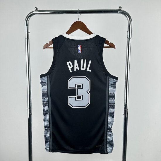 Maillot 3 Chris Paul Spurs 2023-24 Statement Edition Noir - Cliquez sur l'image pour la fermer