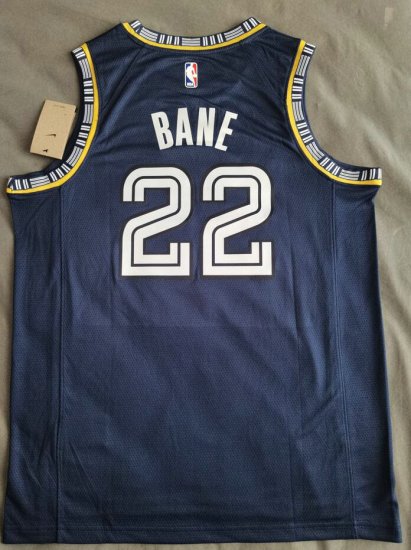 Maillot de Basket 22 Bane Memphis Grizzlies 2021-22 City Bleu Marine - Cliquez sur l'image pour la fermer