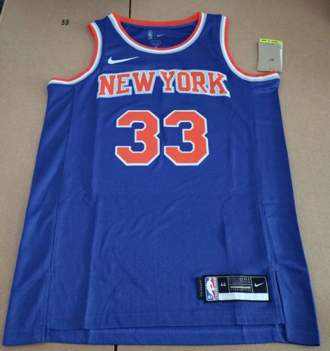 Maillot de Basket 33 Ewing Knicks Bleu