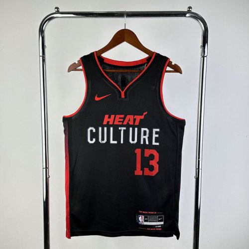 Maillot 13 Adebayo Miami Heat 2023-24 City Edition Noir