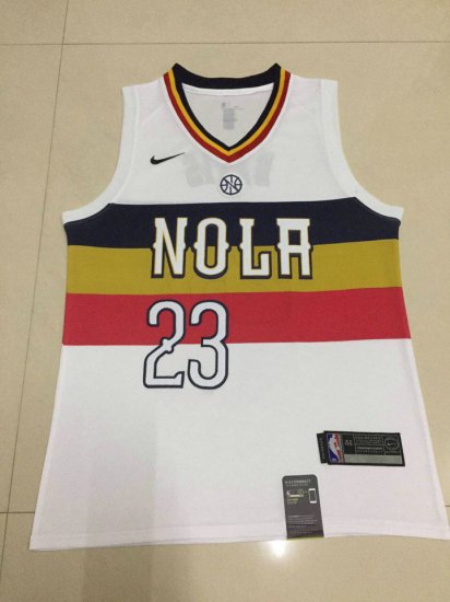 Maillot Basket 23 Davis Pelicans Earned Edition Blanc