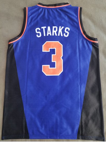 Maillot de Basket 3 Starks New York Knicks Vintage Bleu - Cliquez sur l'image pour la fermer