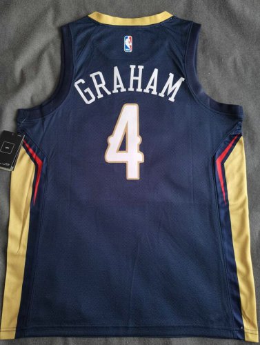 Maillot de Basket 4 Graham Paul New Orleans Hornets Bleu