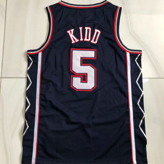 Maillot de Basket 5 Kidd New Jersey Nets 2006-07 Bleu Marine - Cliquez sur l'image pour la fermer