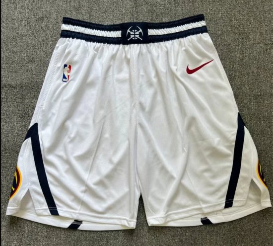 Short NBA Denver Nuggets Blanc