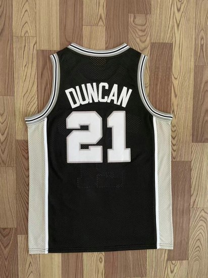 Maillot 21 Tim Duncan San Antonio Spurs 1998-99 Home Finals Noir - Cliquez sur l'image pour la fermer