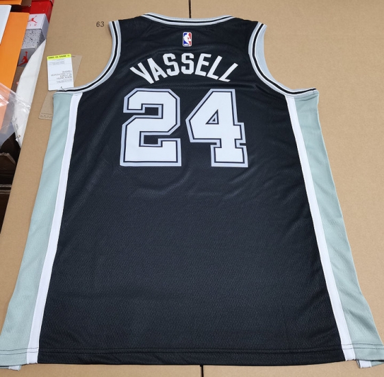 Maillot 24 VASSELL San Antonio Spurs Noir - Cliquez sur l'image pour la fermer