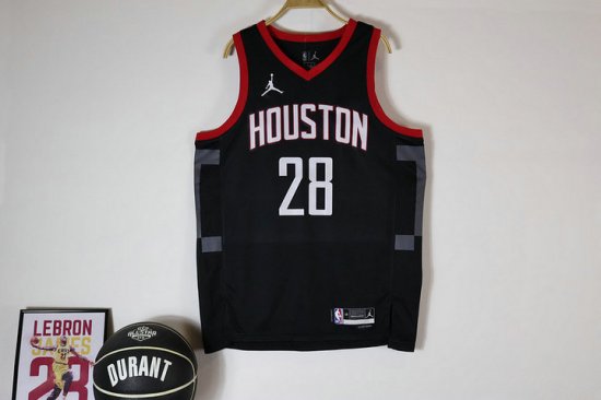 Maillot 28 Sengun Houston Rockets 2023-24 Statement Edition Noir