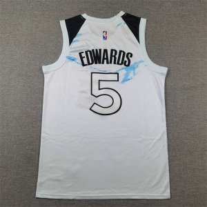 Maillot Anthony Edwards Minnesota Timberwolves 2024-25 City Edition Blanc