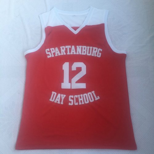 Maillot de Basket 12 Williamson Spartanburg day School Rouge