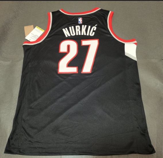 Maillot de Basket 27 Nurkic Portland Trail Blazers Noir - Cliquez sur l'image pour la fermer