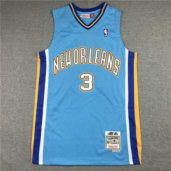 Maillot de Basket 3 Chris Paul New Orleans Hornets Bleu