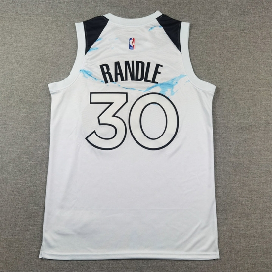 Maillot 30 Randle Minnesota Timberwolves 2024-25 City Edition Blanc - Cliquez sur l'image pour la fermer