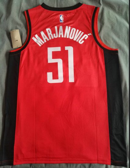 Maillot 51 Marjanovic Rockets 2021-22 City Edition Rouge - Cliquez sur l'image pour la fermer