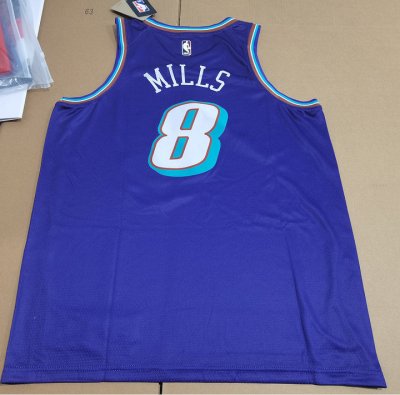 Maillot Utah Jazz 8 Mills Throwback Violet