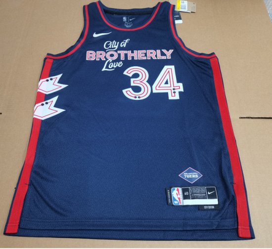 Maillot de Basket NBA 76ers 2024 Barkley 34 City Edition