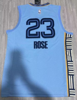 Maillot 23 Rose Memphis Grizzlies Statement Edition Bleu Clair