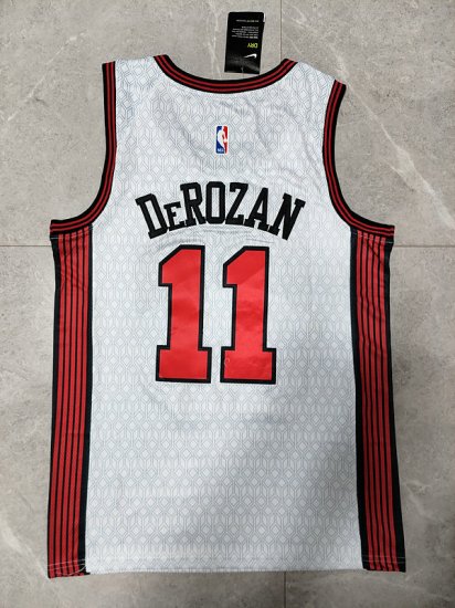 Maillot Basket 11 Derozan Bulls 2022-23 City Edition Blanc - Cliquez sur l'image pour la fermer