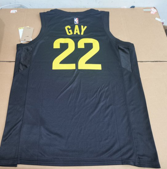 Maillot Basket 22 Gay Utah Jazz Noir - Cliquez sur l'image pour la fermer