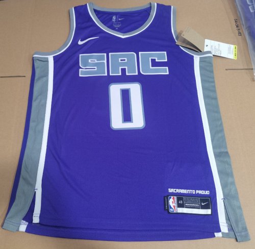 Maillot de Basket 0 Monk Sacramento Kings Violet