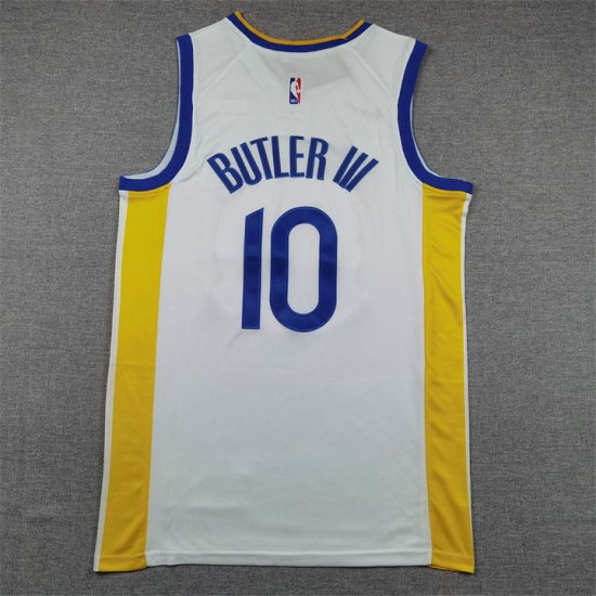 Maillot de Basket 10 Butler III Warriors Blanc - Cliquez sur l'image pour la fermer