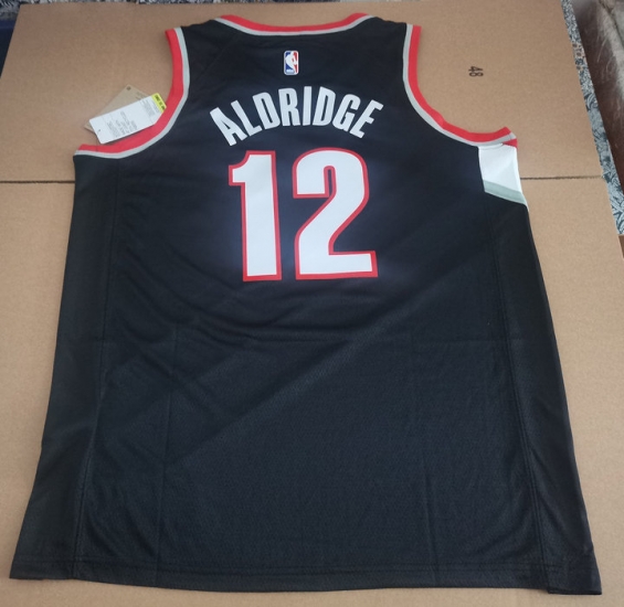 Maillot de Basket 12 Aldridge Portland Trail Blazers Noir - Cliquez sur l'image pour la fermer