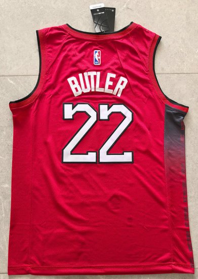 Maillot de Basket 22 Butler Miami Heat 2024-25 City Edition Rouge - Cliquez sur l'image pour la fermer