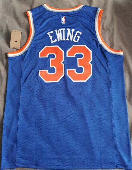 Maillot de Basket 33 Ewing New York Knicks Bleu